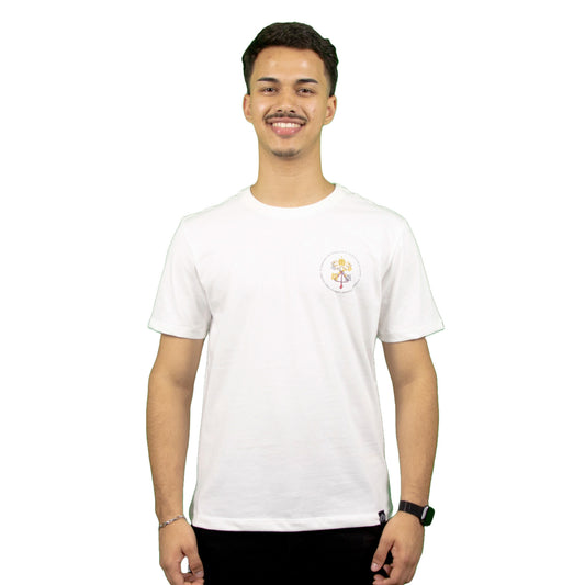 Camiseta Brasão do Vaticano - Off-White