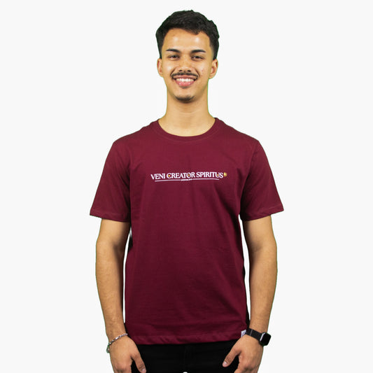Camiseta Veni Creator Spiritus - Bordô