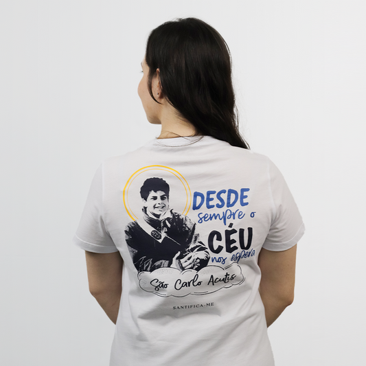 Baby Look São Carlo Acutis (Branca)