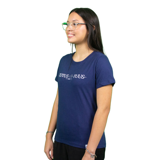 Baby Look Totus Tuus - Marinho