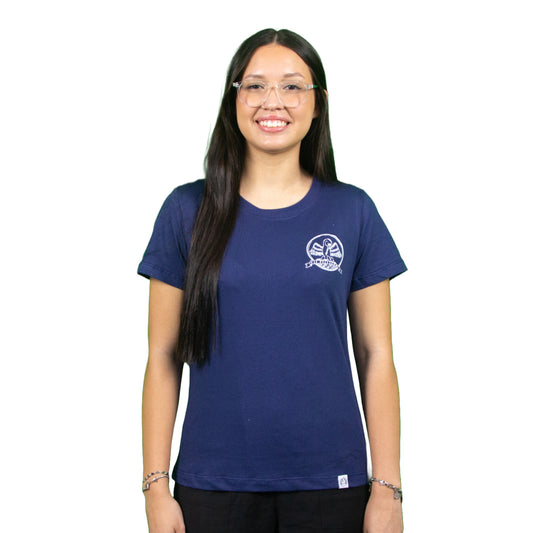 Baby Look Bondoso Pelicano - Marinho