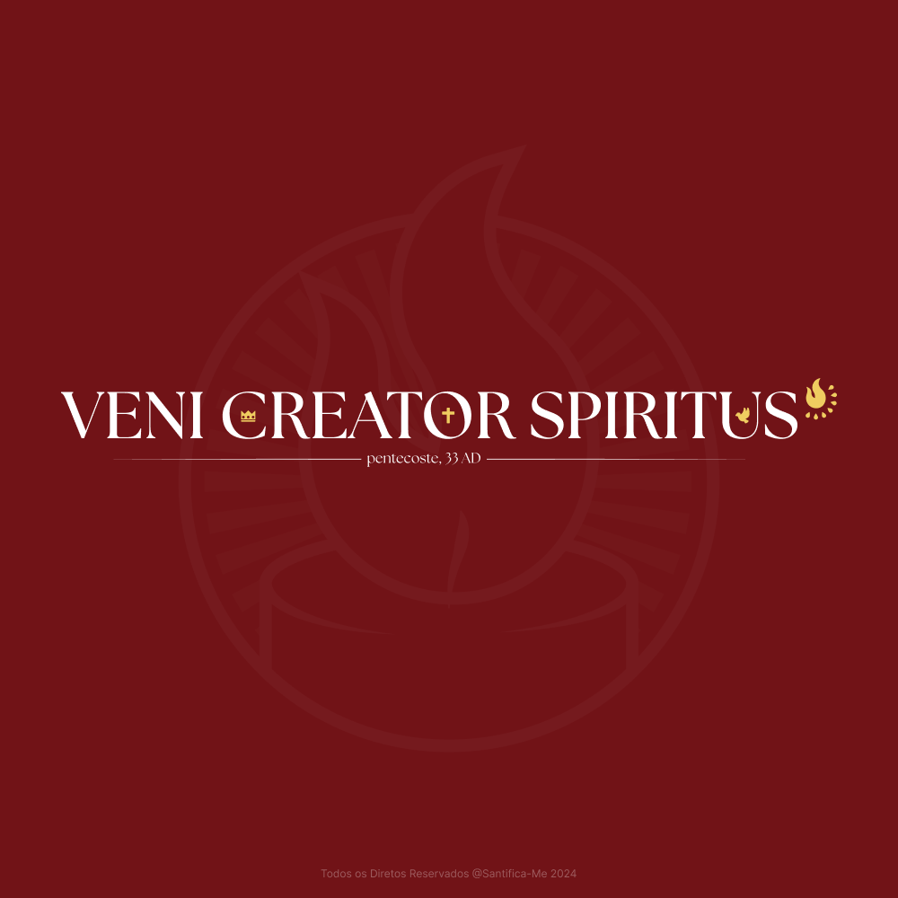 Baby Look Veni Creator Spiritus - Bordô